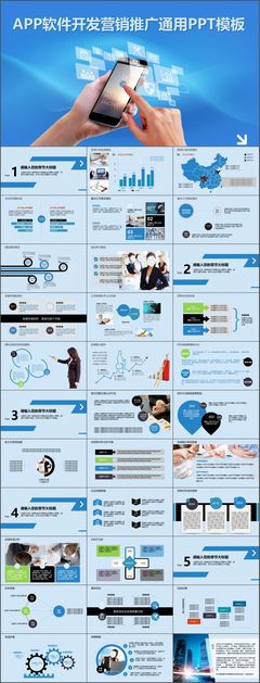 智匯未來 APP軟件開發(fā)營銷推廣動態(tài)PPT模板